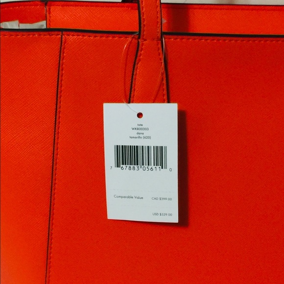 NWT Kate Spade Dana Large tamarillo Tote Bag - Picture 10 of 12